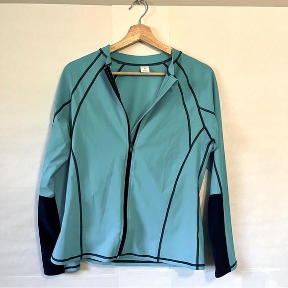 Jackets & Blazers - Athleisure Women’s Performance Jacket in Blue Navy Accents - New